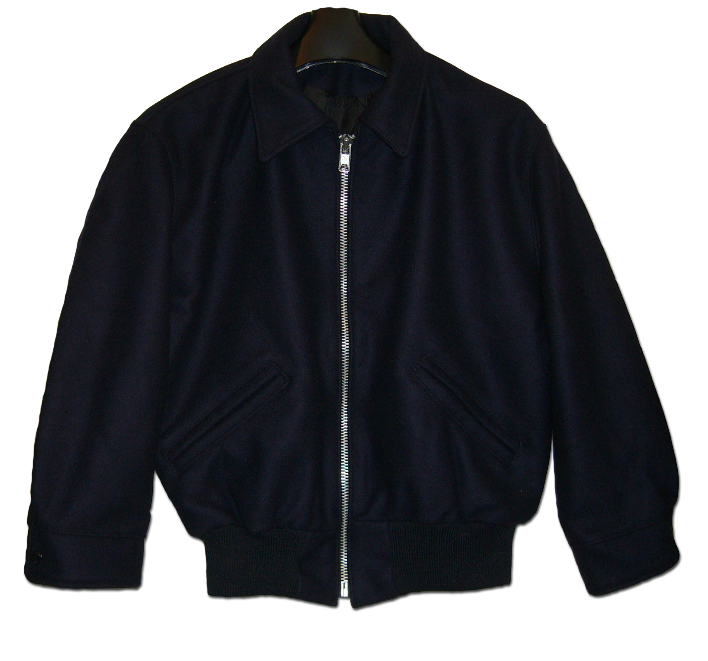 NAVY ZIP FRONT